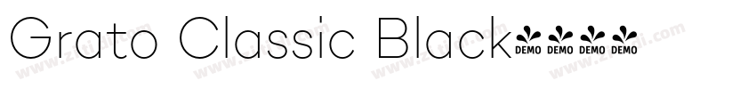 Grato Classic Black字体转换